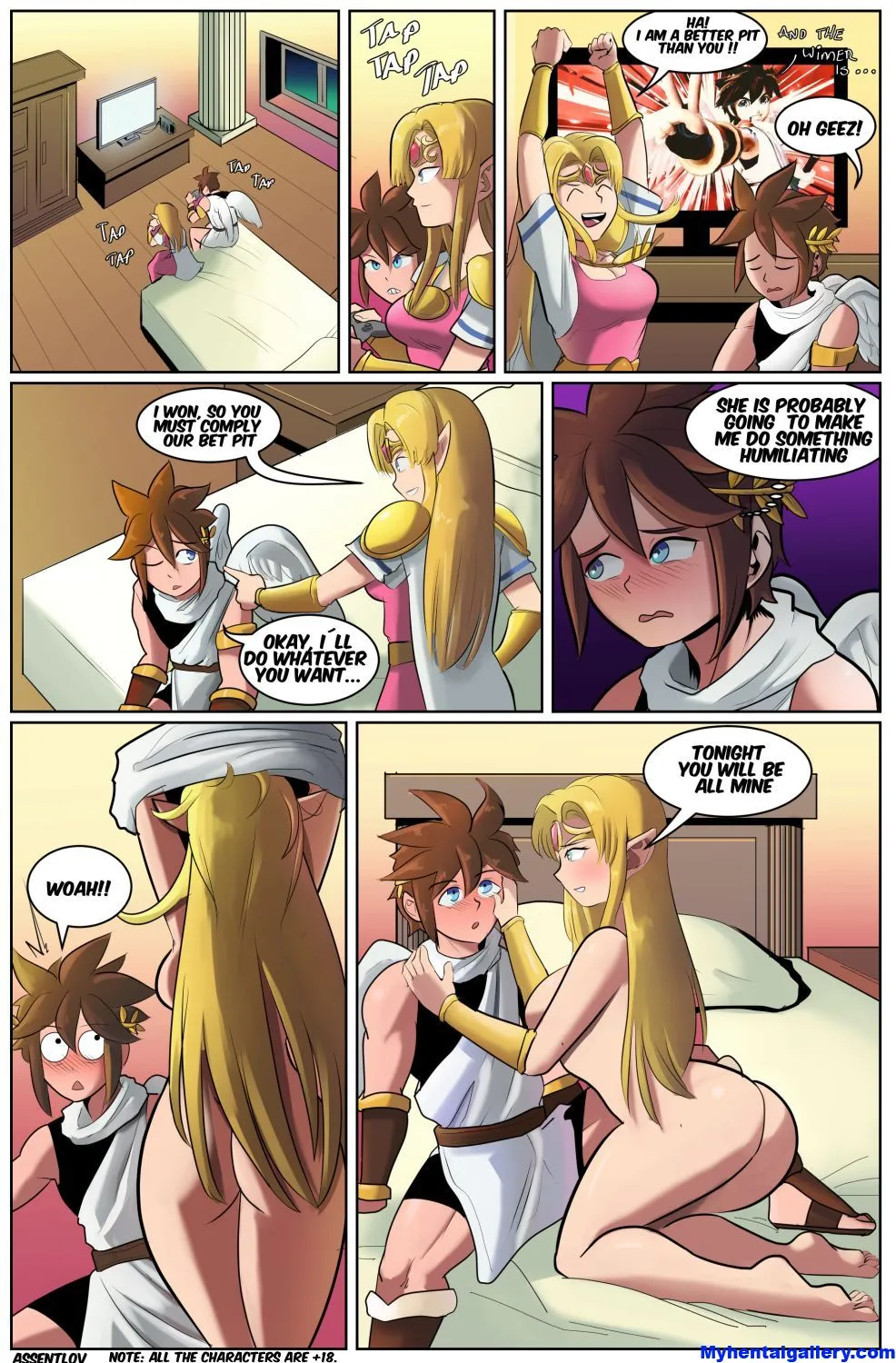 Zelda And Pit porno comics