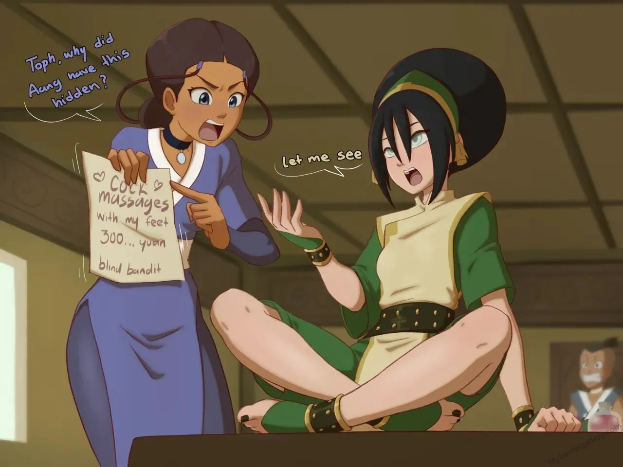 Toph's Feet Massage porno comics Cover