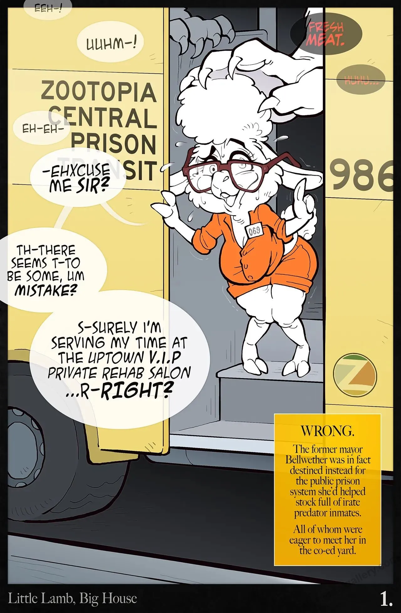 Little Lamb In The Big House porno comics Cover