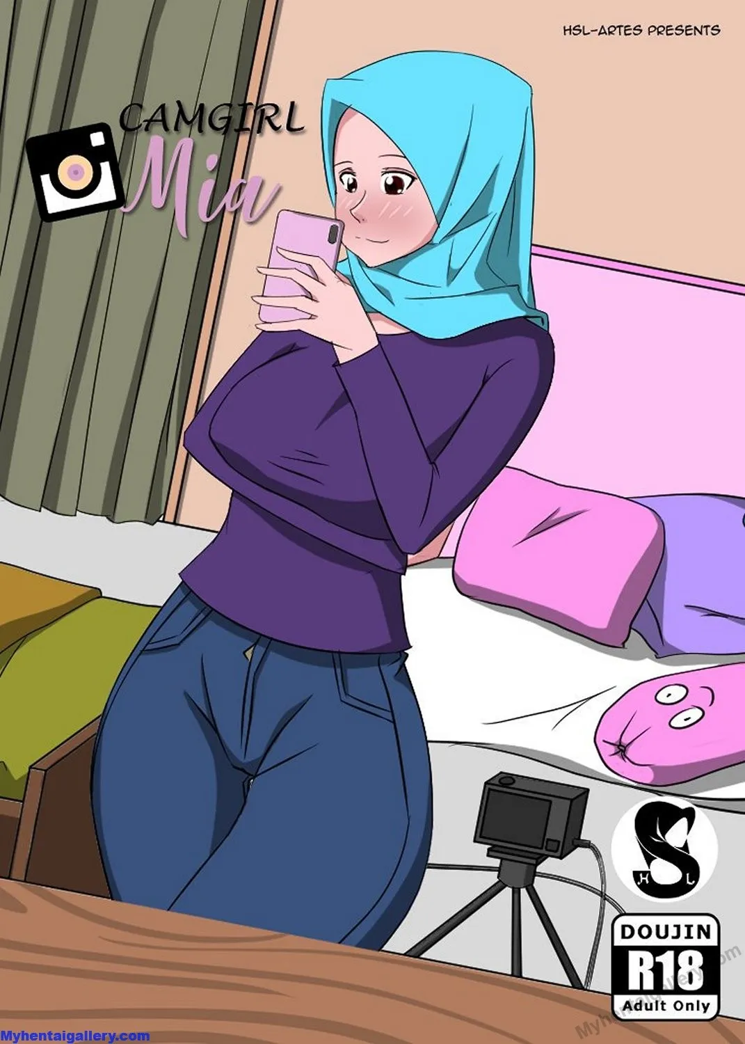 Camgirl Mia porno comics Cover