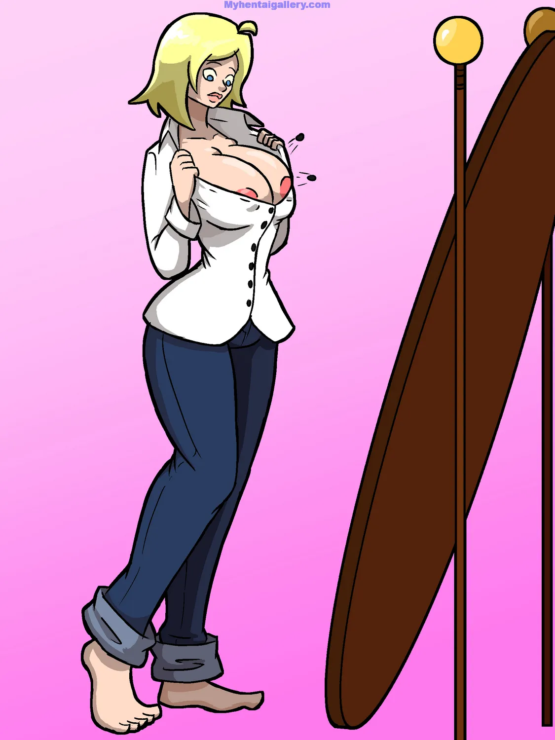 Mirror Bimbofication porno comics