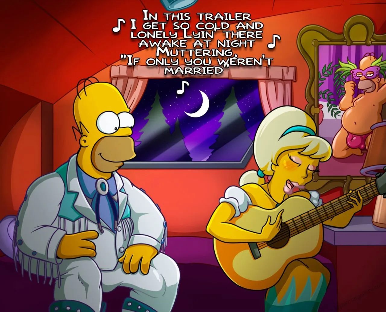 Homer x Lurleen Lumpkin porno comics Cover