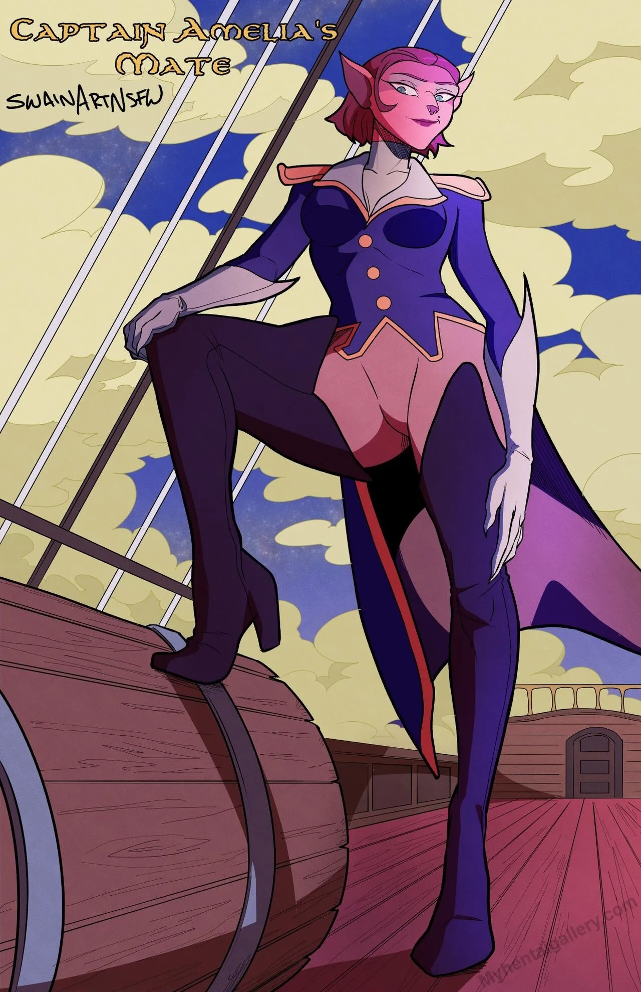 Captain Amelia's Mate porno comics