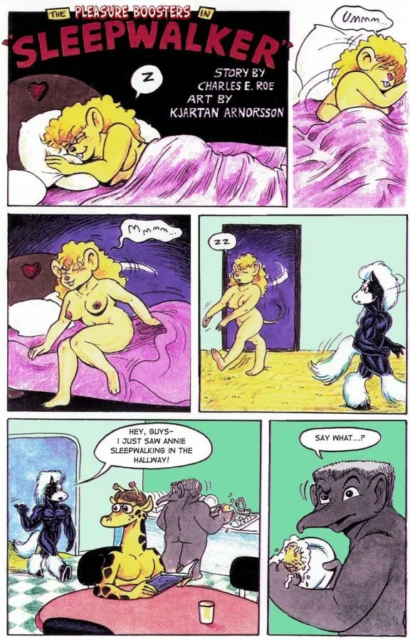 The Pleasure Boosters - Sleepwalker porno comics Cover