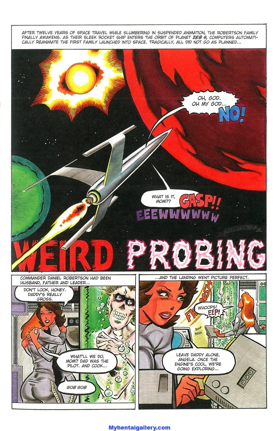 Weird Probing porno comics