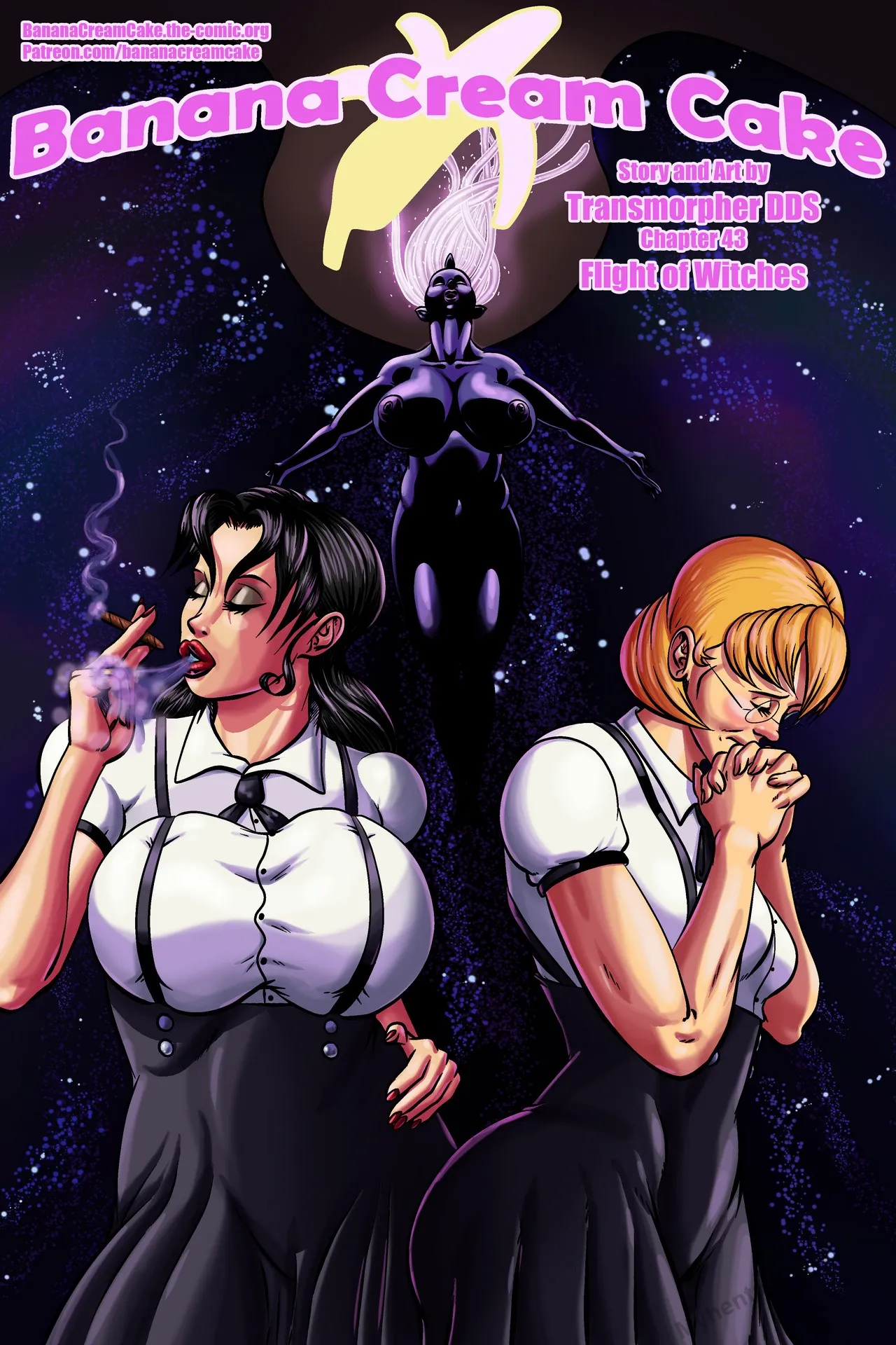Banana Cream Cake 43 - Flight Of Witches porno comics Cover