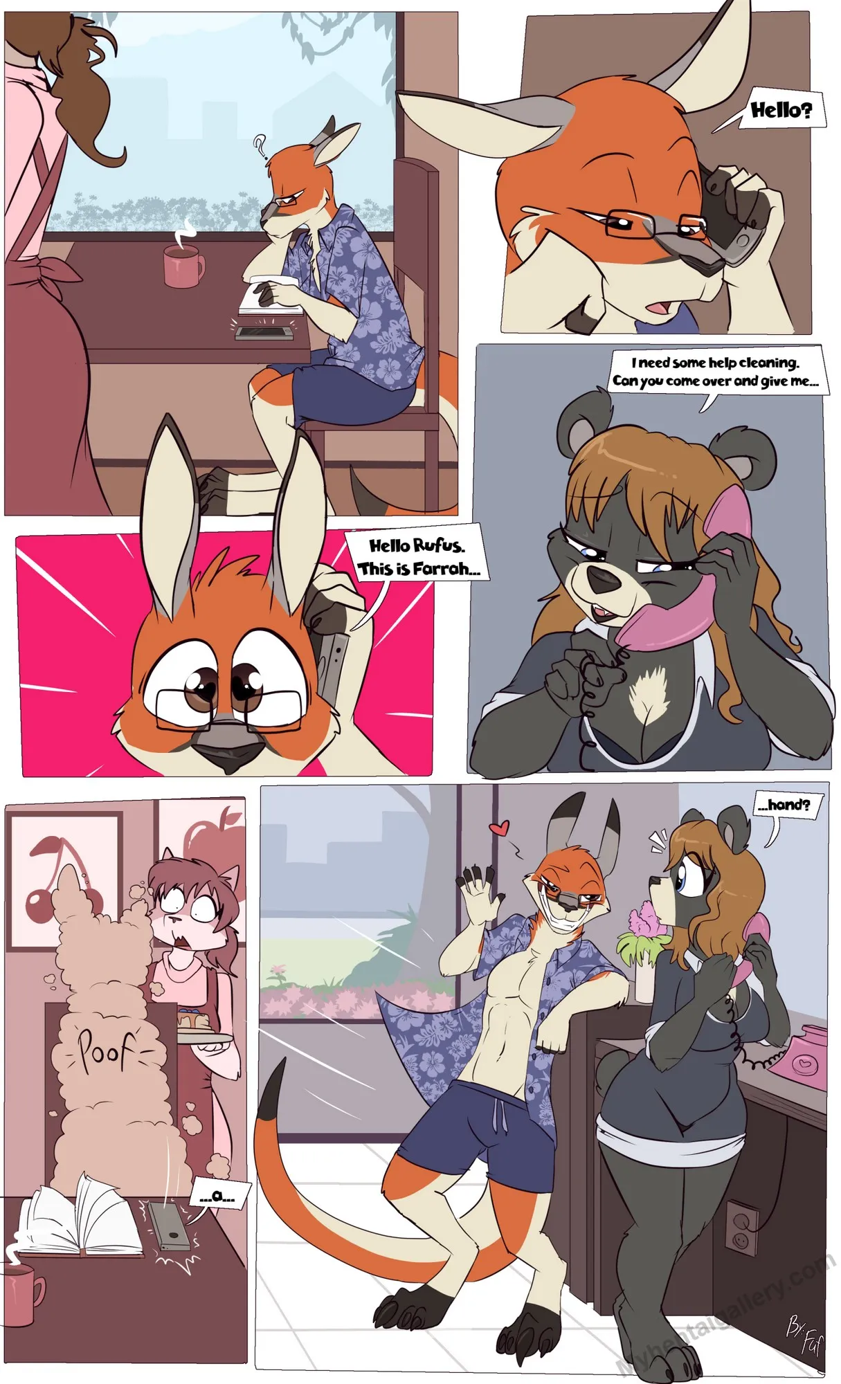 Farrah's Little Helper porno comics