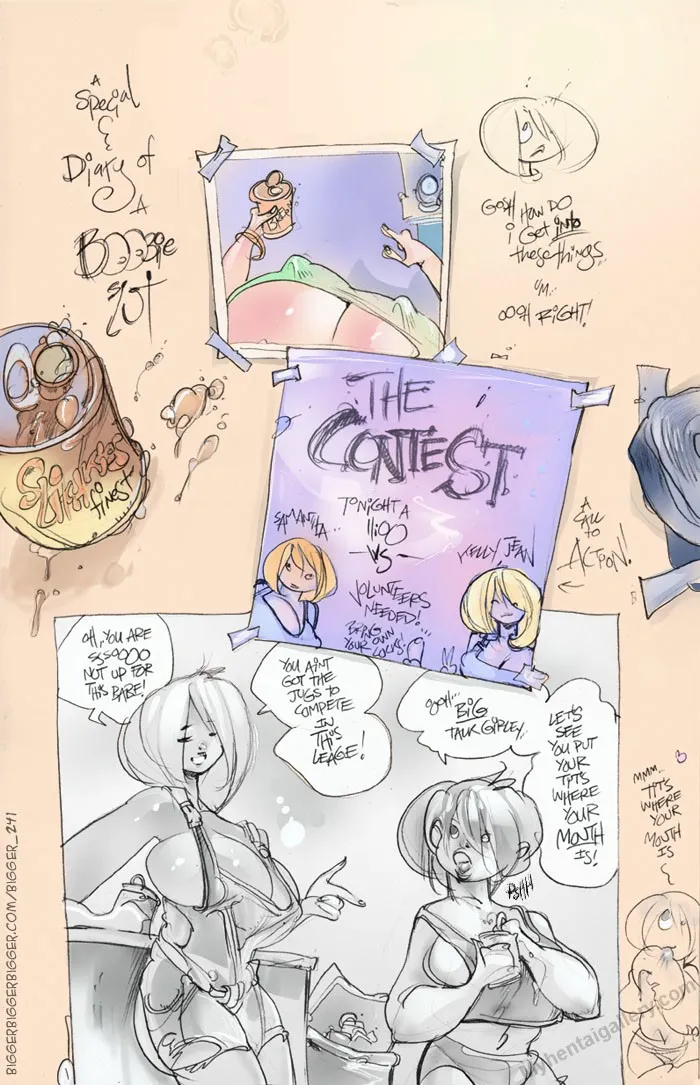 Diary Of A Boobie Slut - Special porno comics Cover