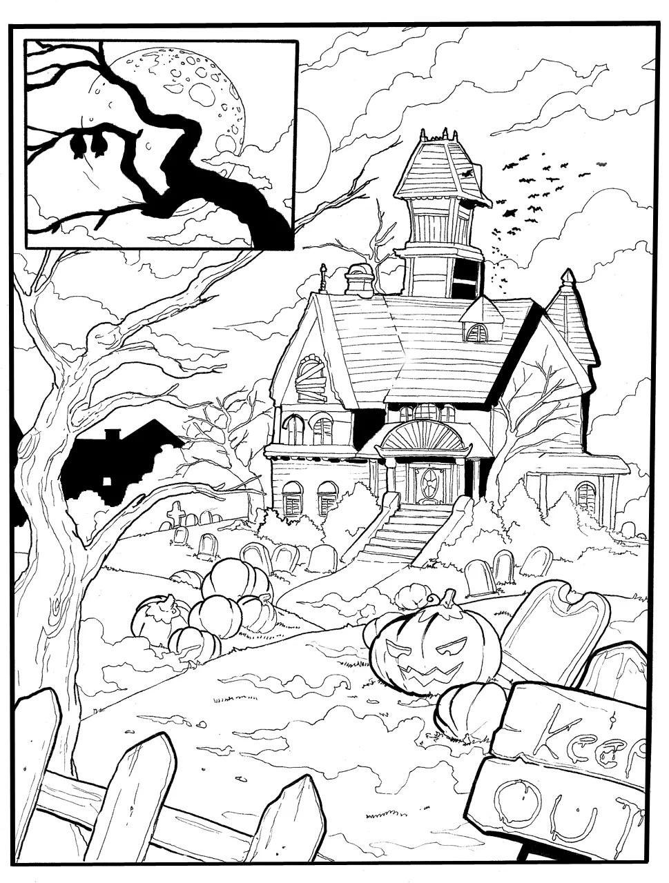 Muscari's Halloween Haunt porno comics Cover