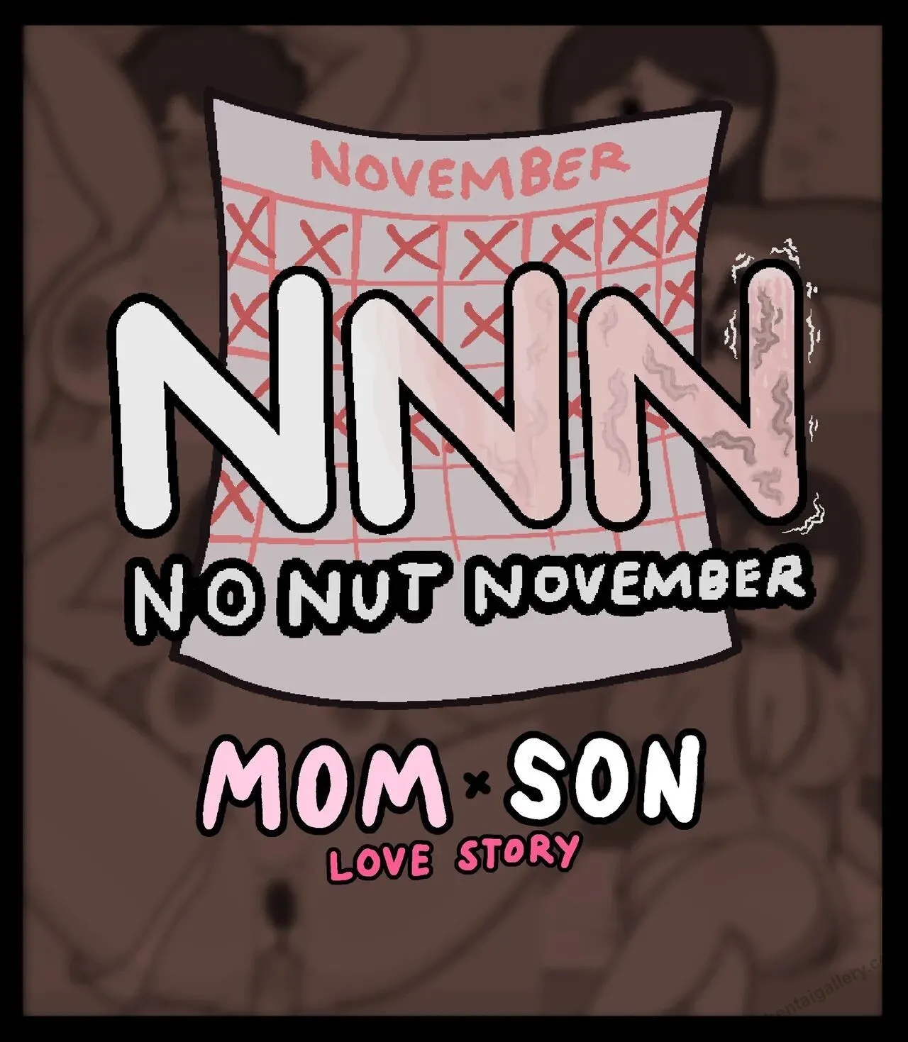 No Nut November - Mom x Son's Love Story porno comics Cover