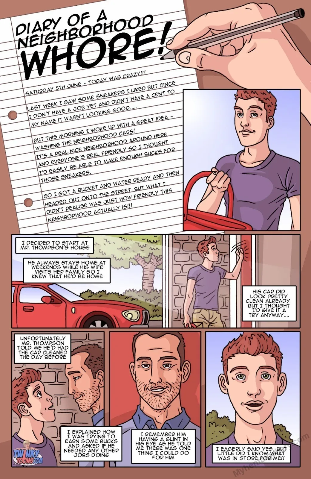 Diary Of A Neighborhood Whore porno comics Cover