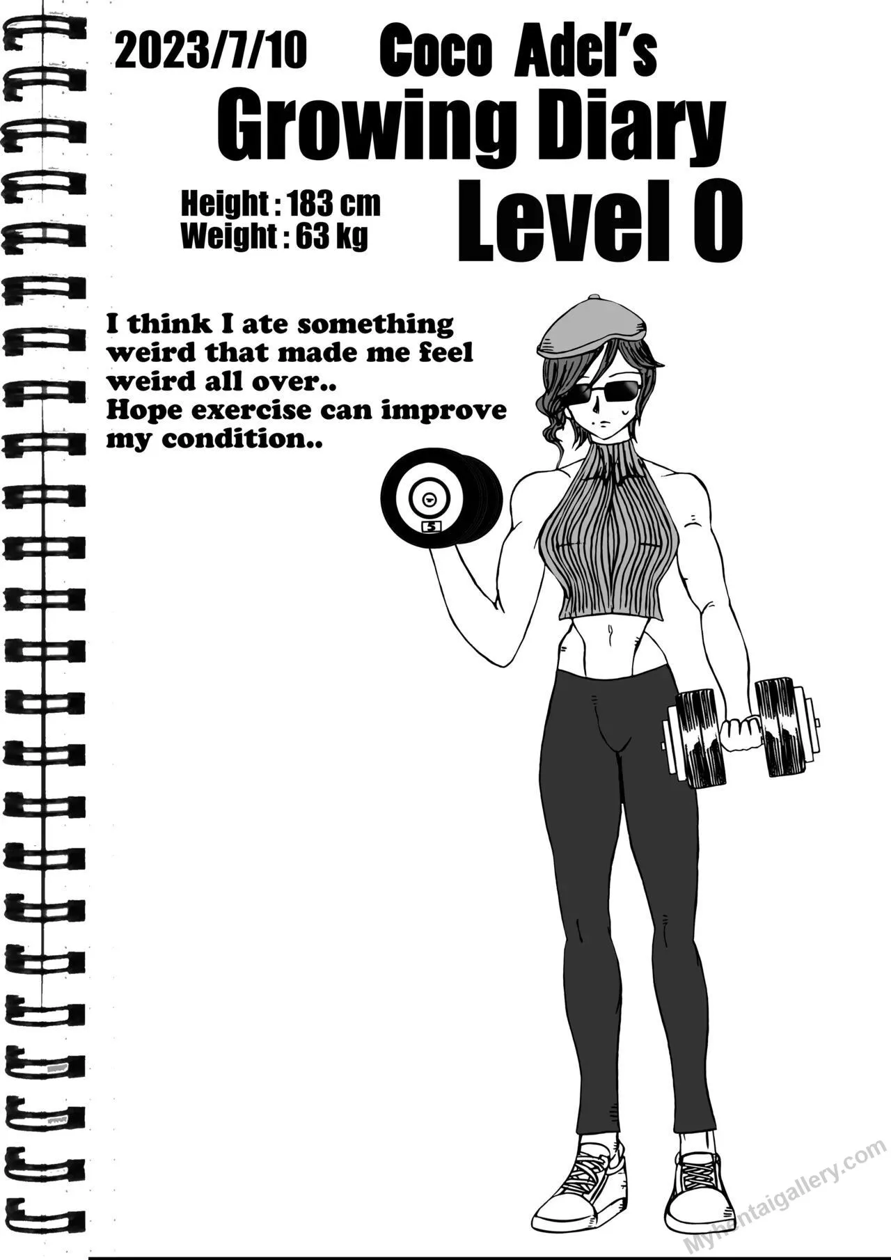 Coco Adel's Growth Diary porno comics Cover