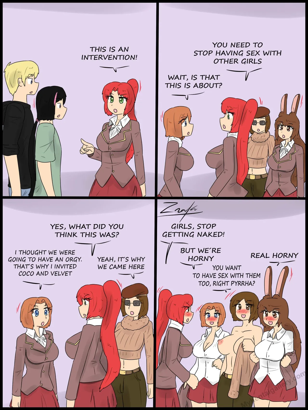 Intervention porno comics Cover