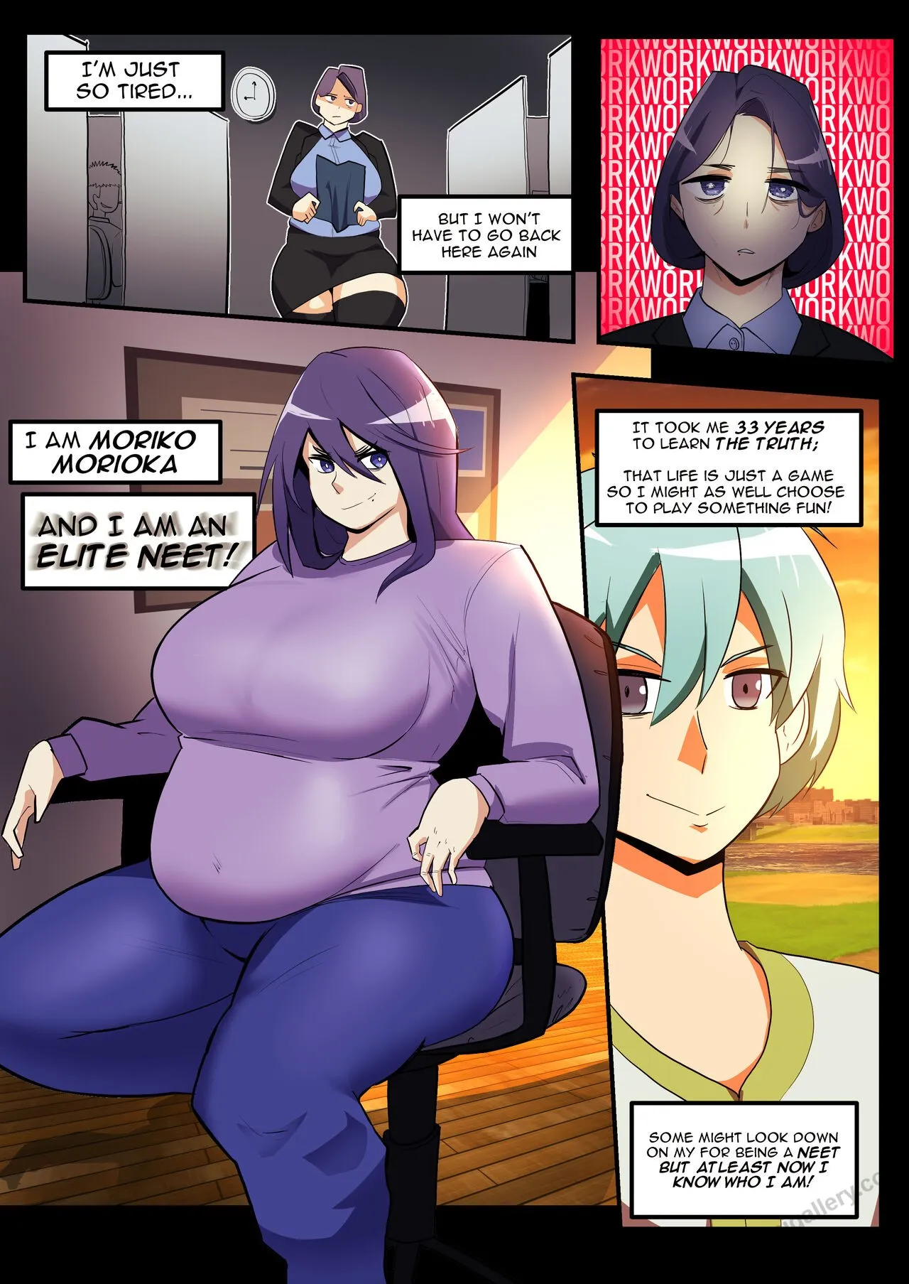 MMO Junkie Weight Gain porno comics