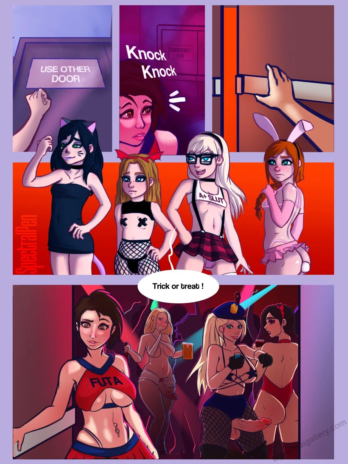 Halloween porno comics