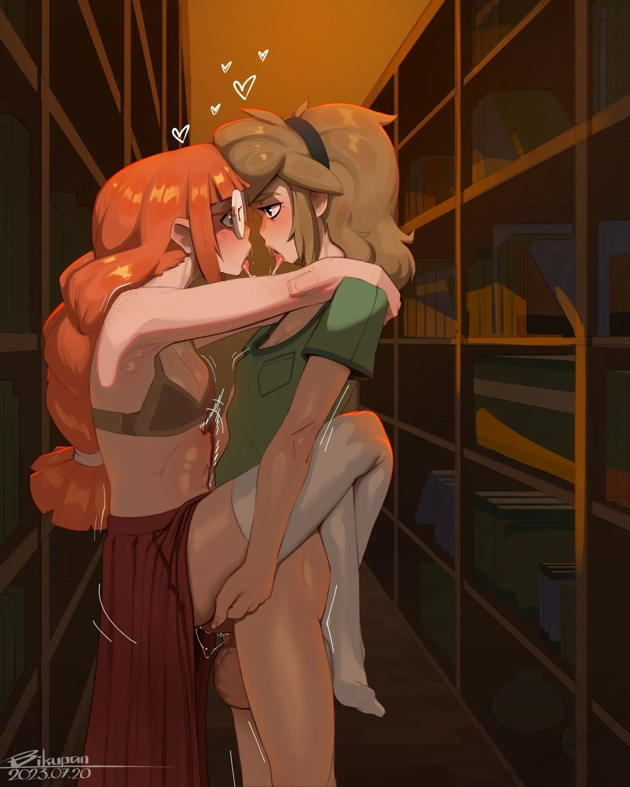 Waverly - Quiet In The Library porno comics Cover