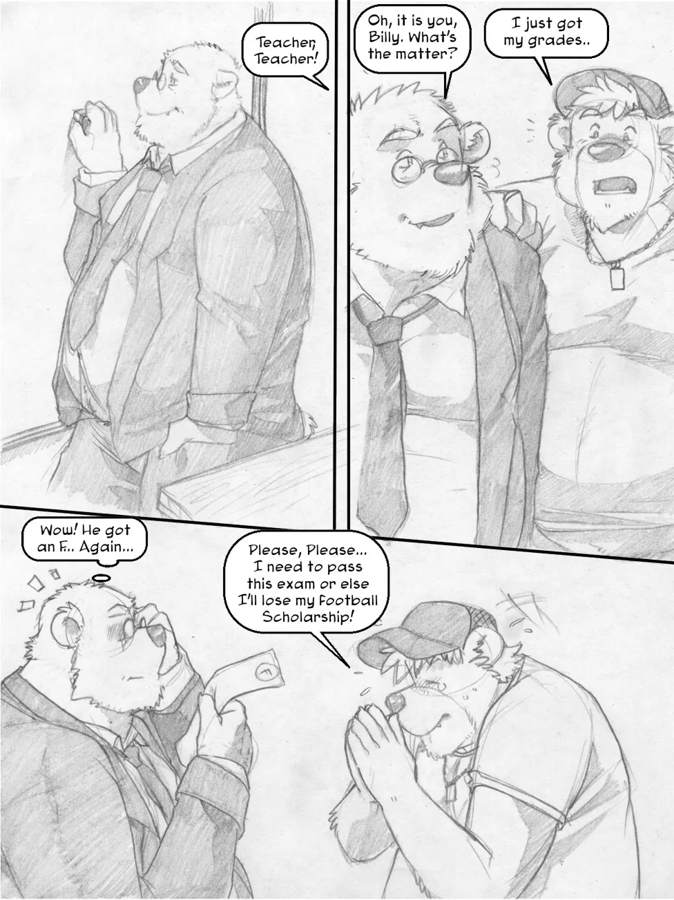 Pass The Grade porno comics Cover