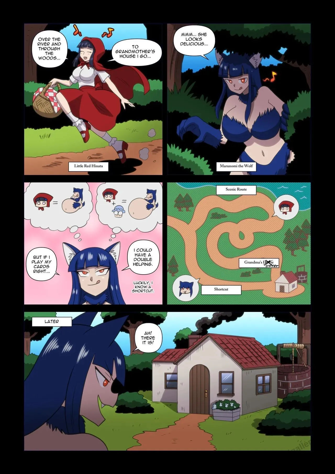 Little Red Hinata porno comics Cover