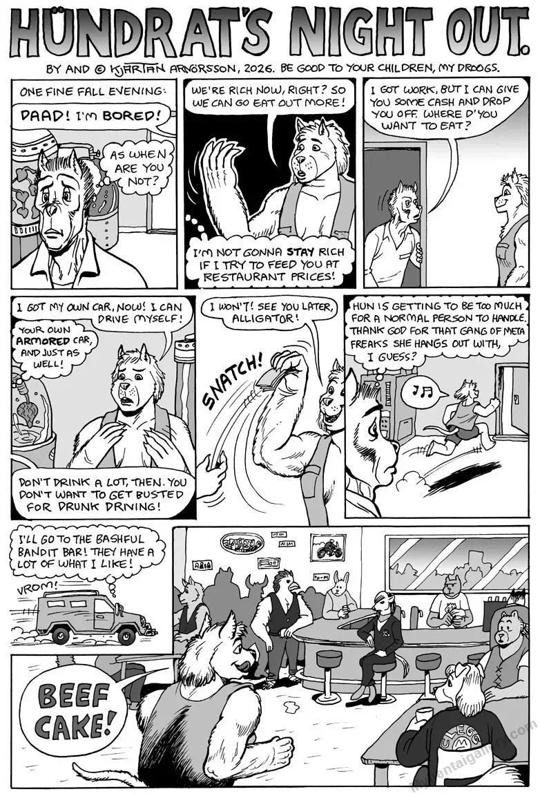 Hundrat's Night Out porno comics Cover