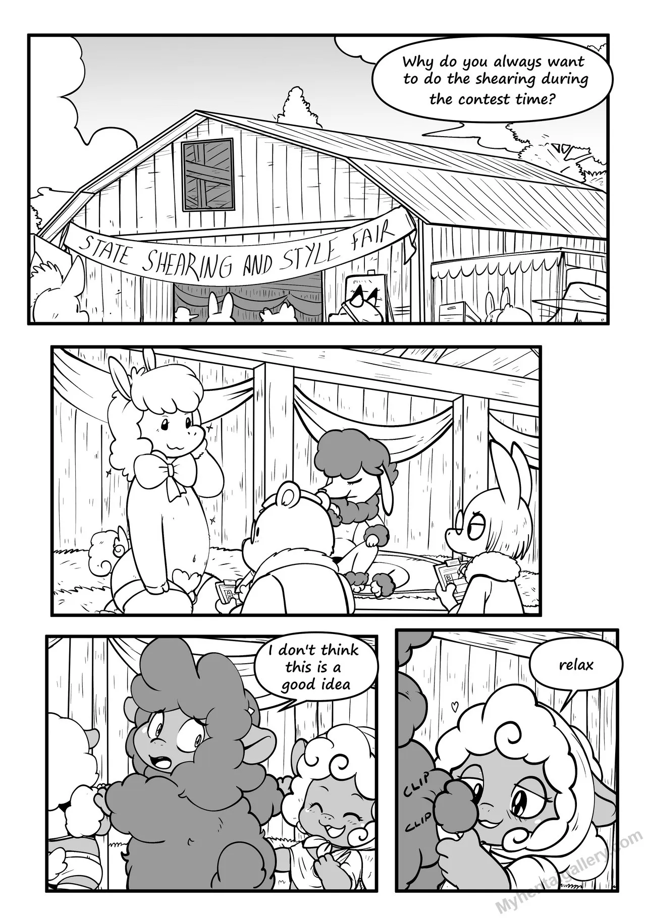 Shearing Syrup porno comics