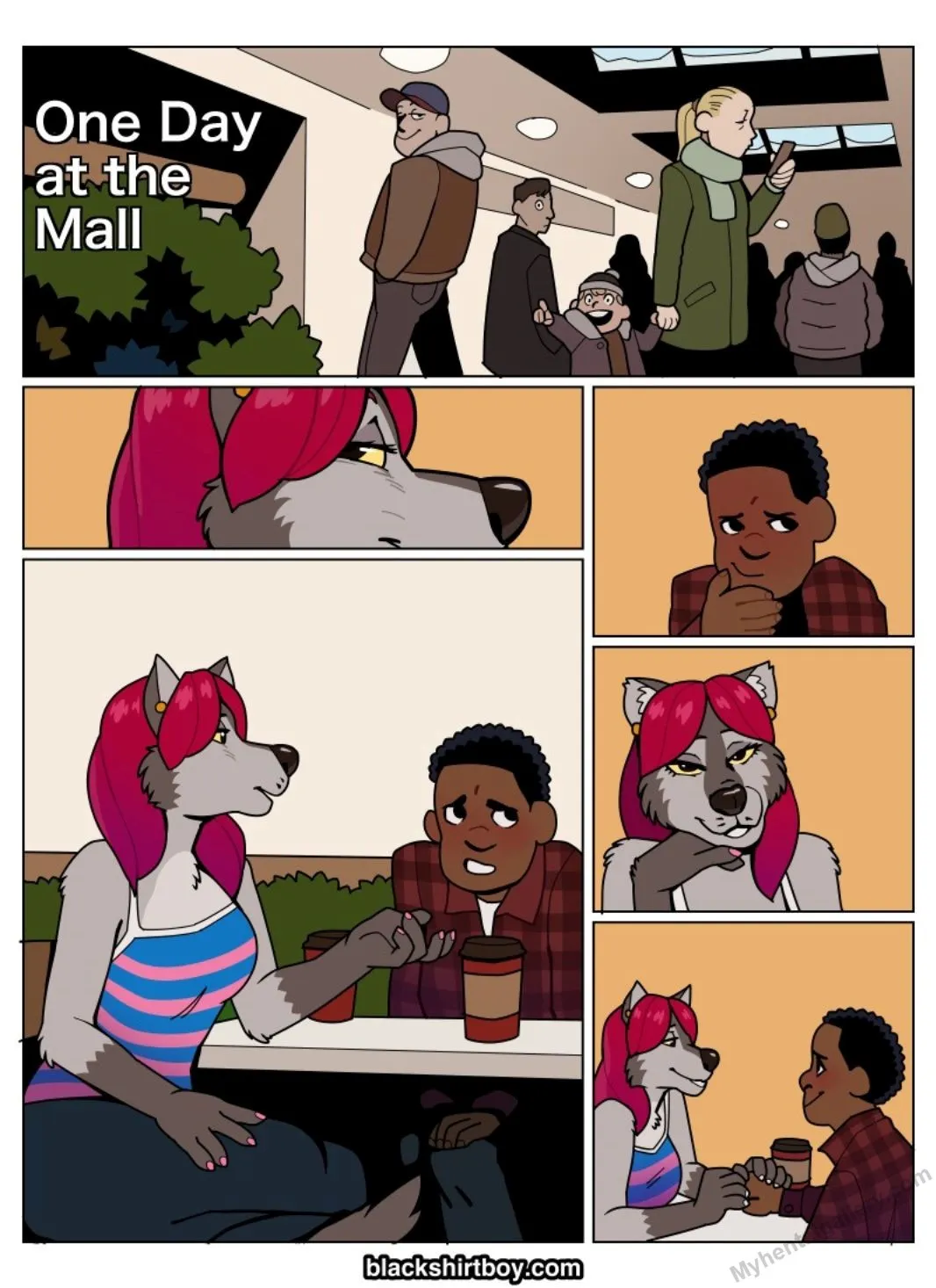 One Day At The Mall porno comics Cover