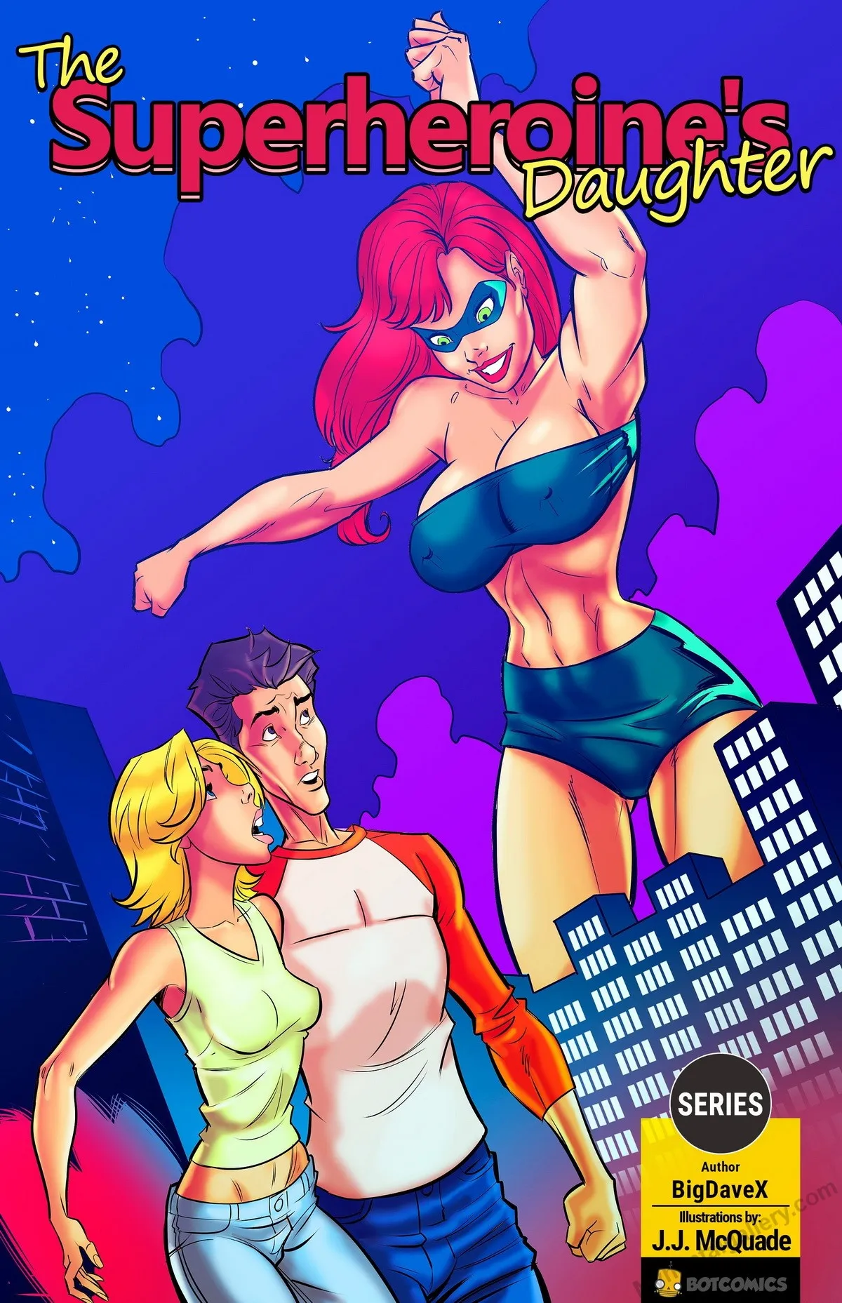 The Superheroine's Daughter 1 porno comics Cover