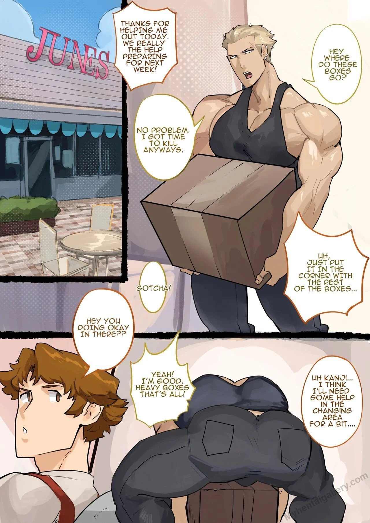 Kanji x Yosuke porno comics