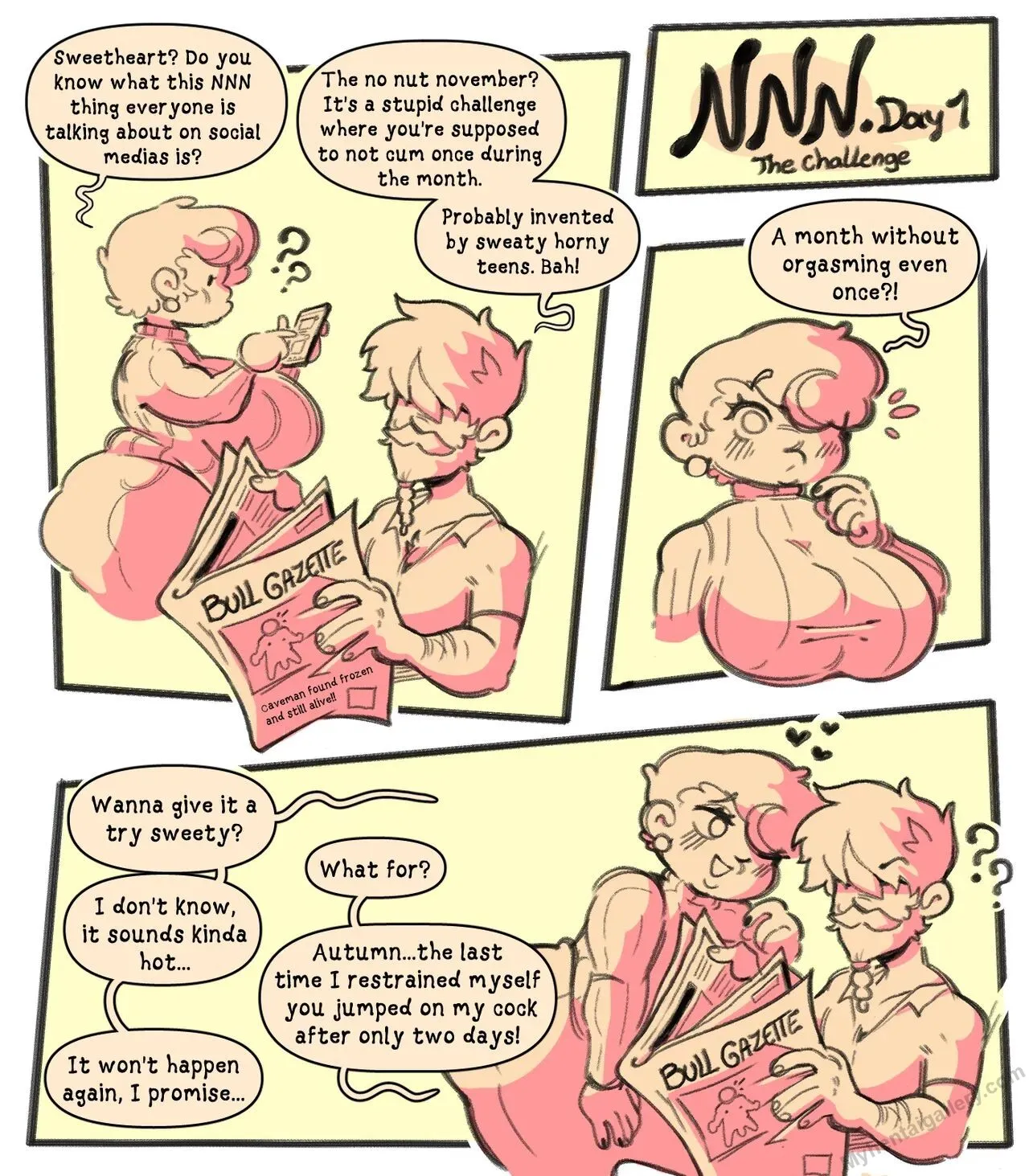 Autumn & Hubby - NNN porno comics