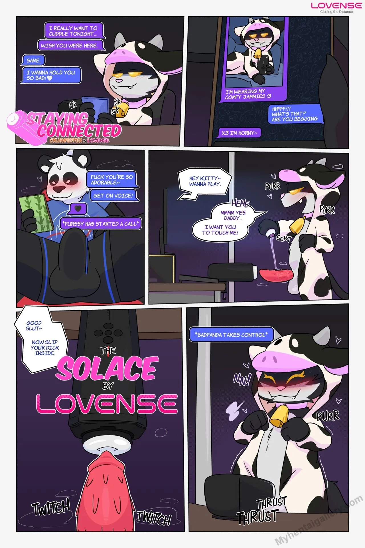 Staying Connected - Crushpepper x Lovense porno comics