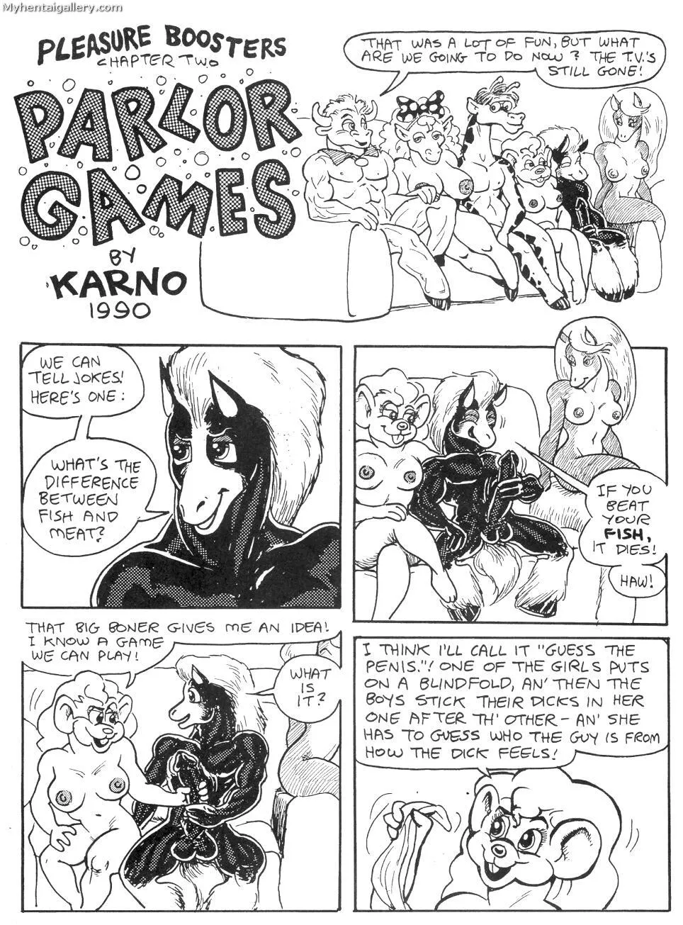The Pleasure Boosters - Parlor Games porno comics