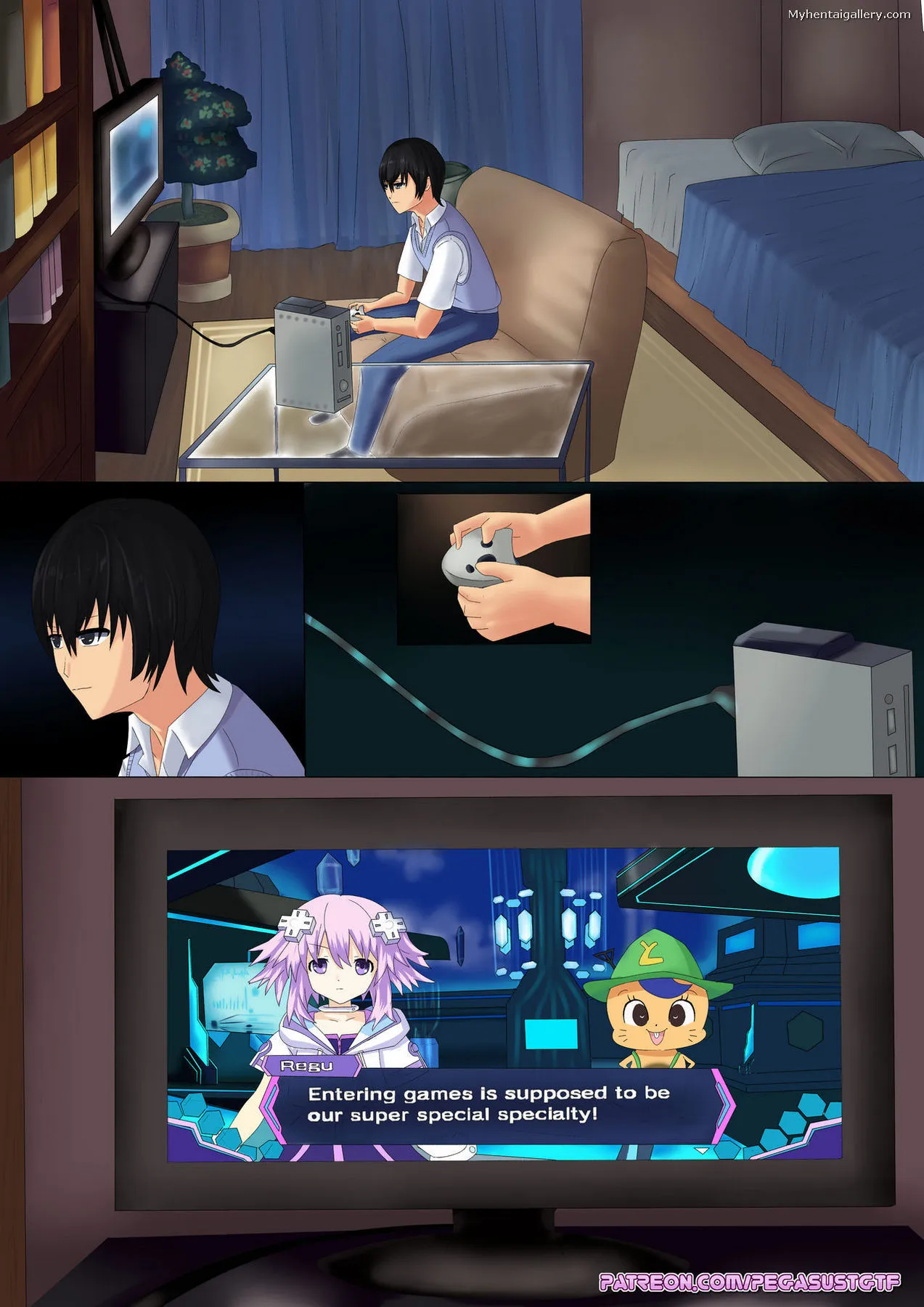 John Into Black Heart porno comics