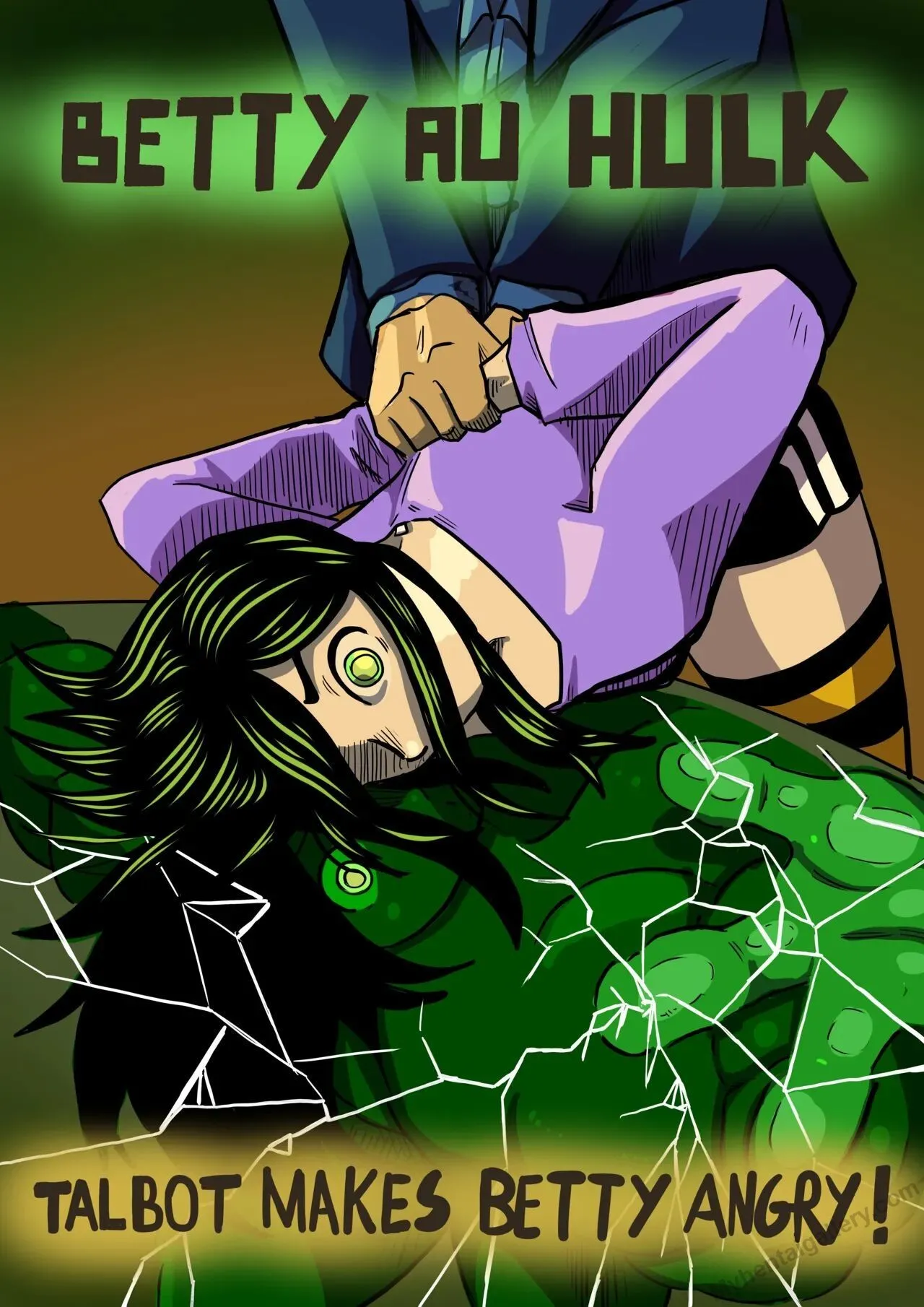 Betty Hulk Au - Talbot Makes Betty Angry porno comics