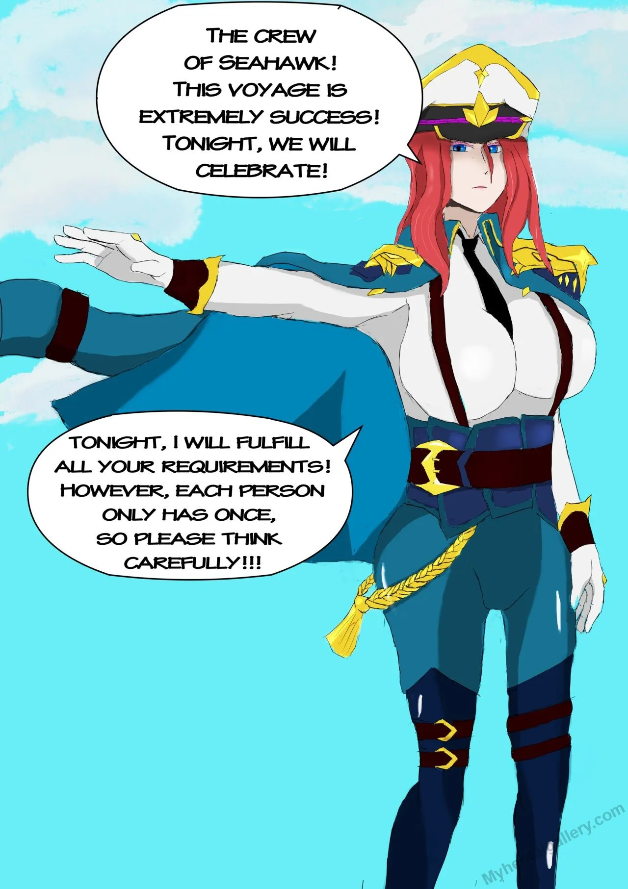 Orgy Night With Lewd Admiral 1 porno comics Cover