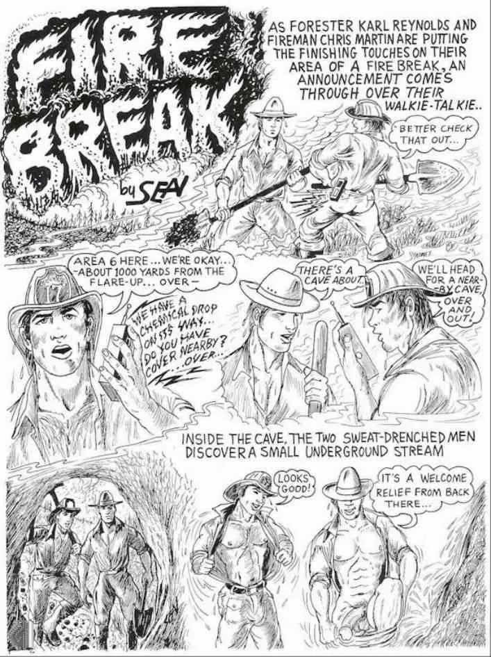 Fire Break porno comics Cover