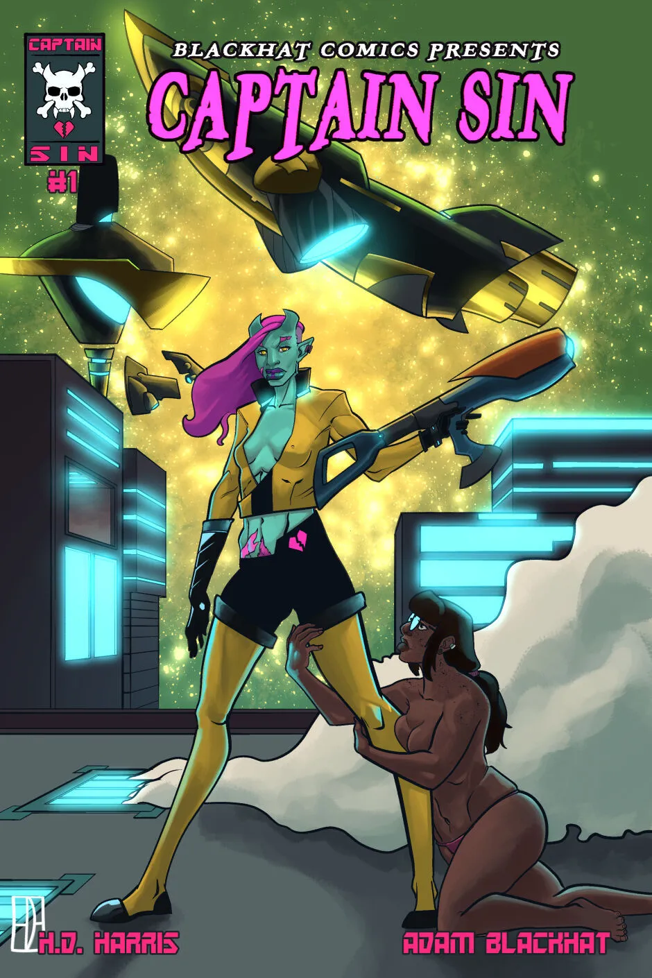 Captain Sin 1 - Welcome To The Wet Rock porno comics Cover