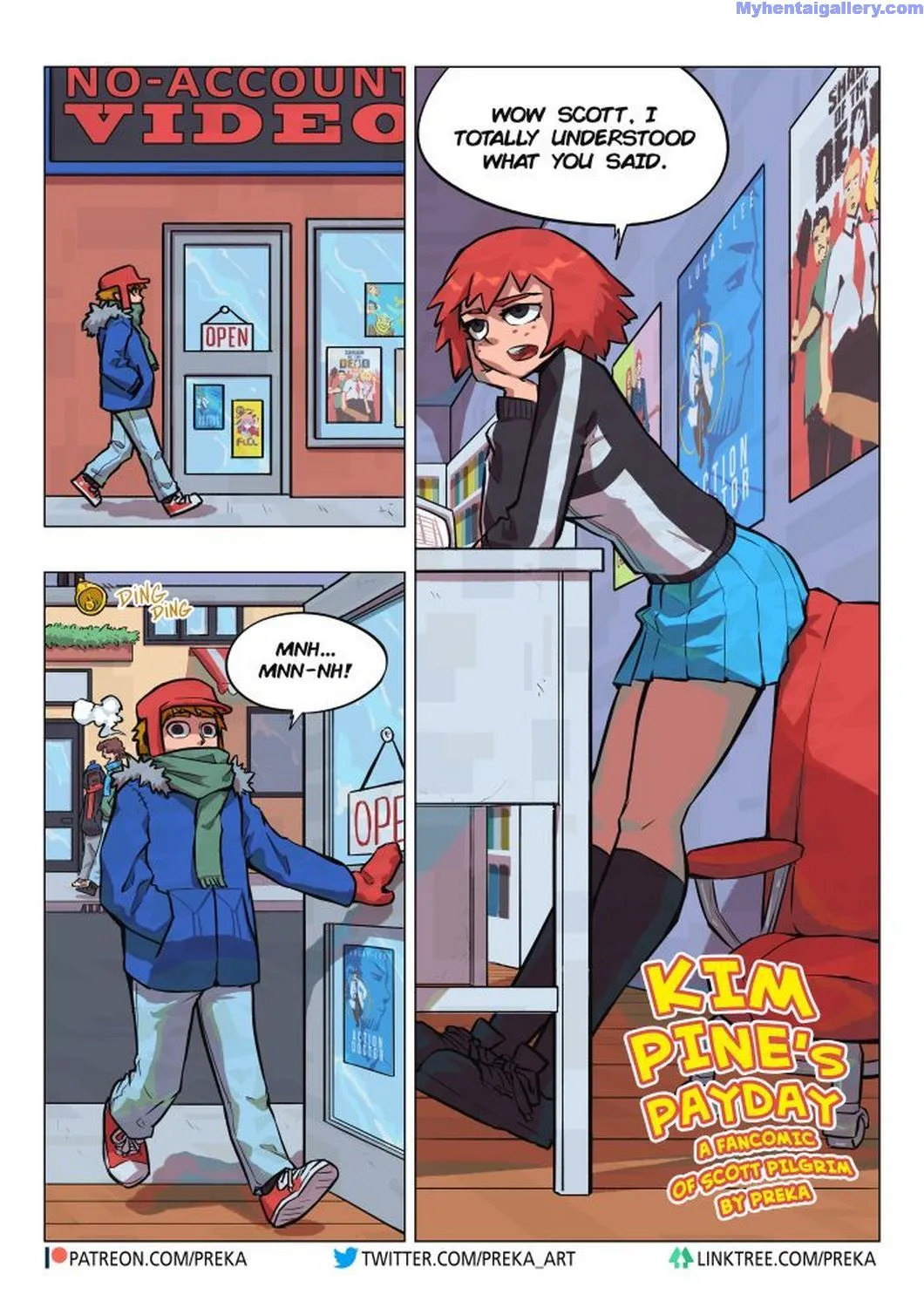 Kim Pine's Payday porno comics