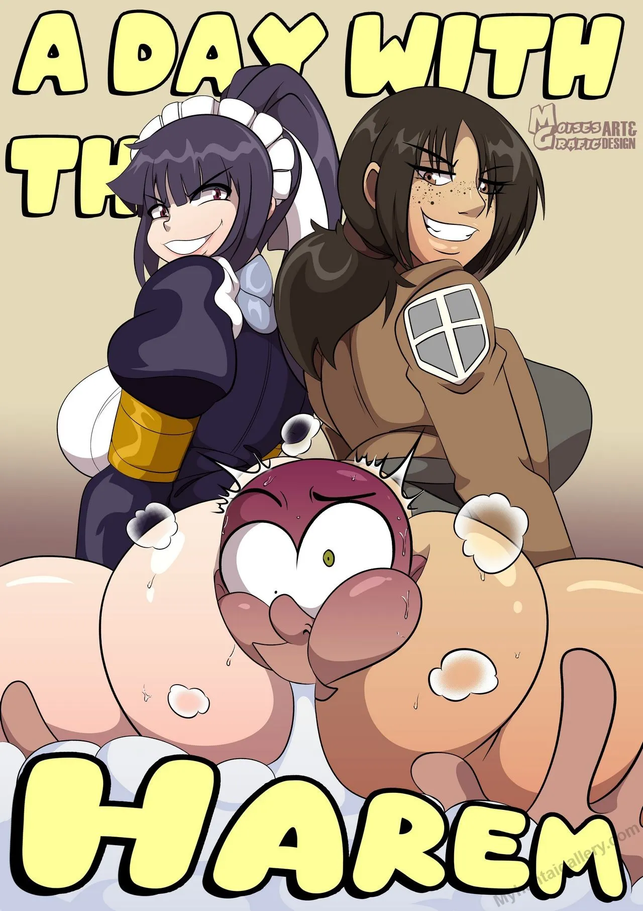A Day With The Harem porno comics