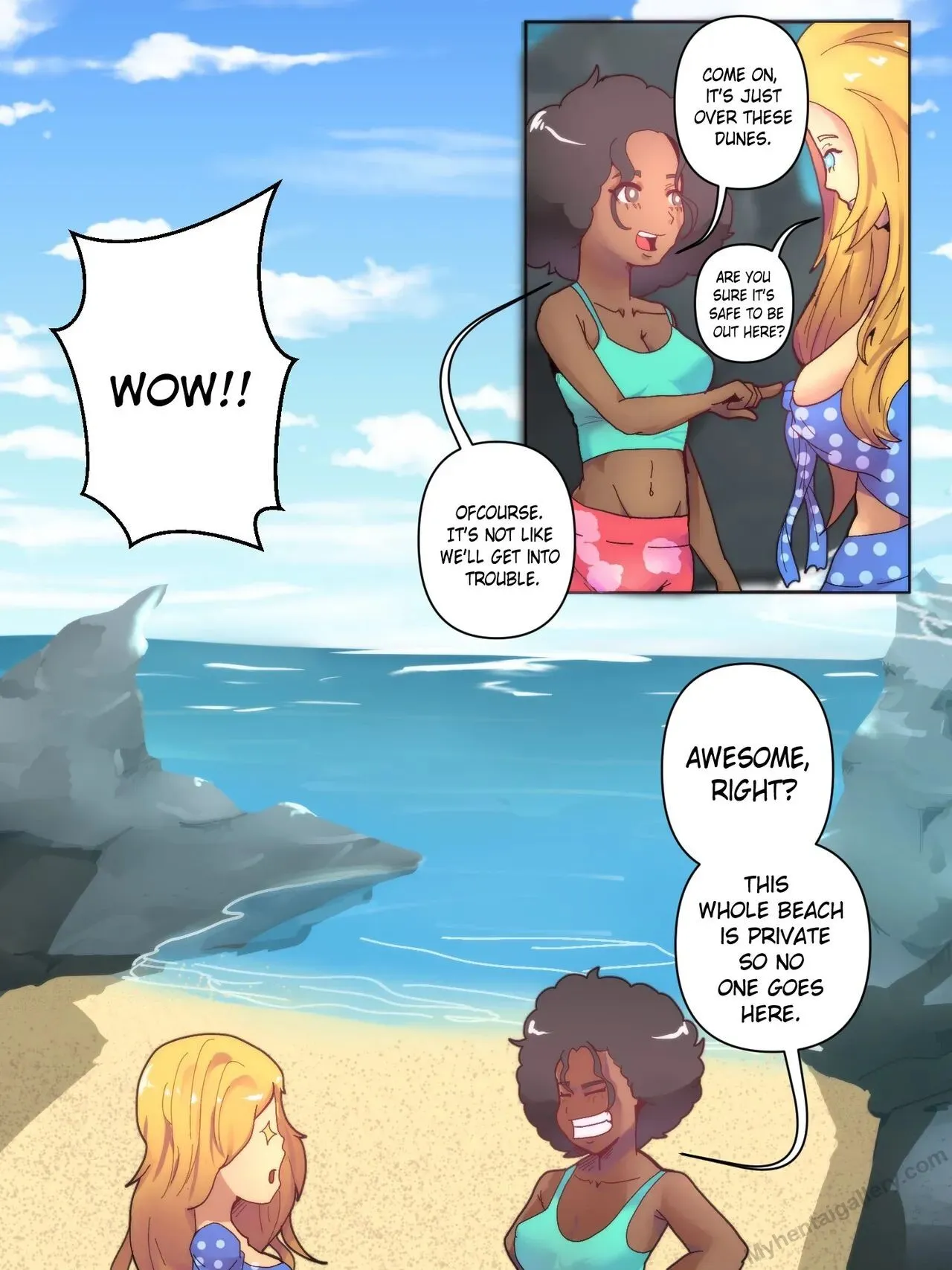 The Private Beach porno comics