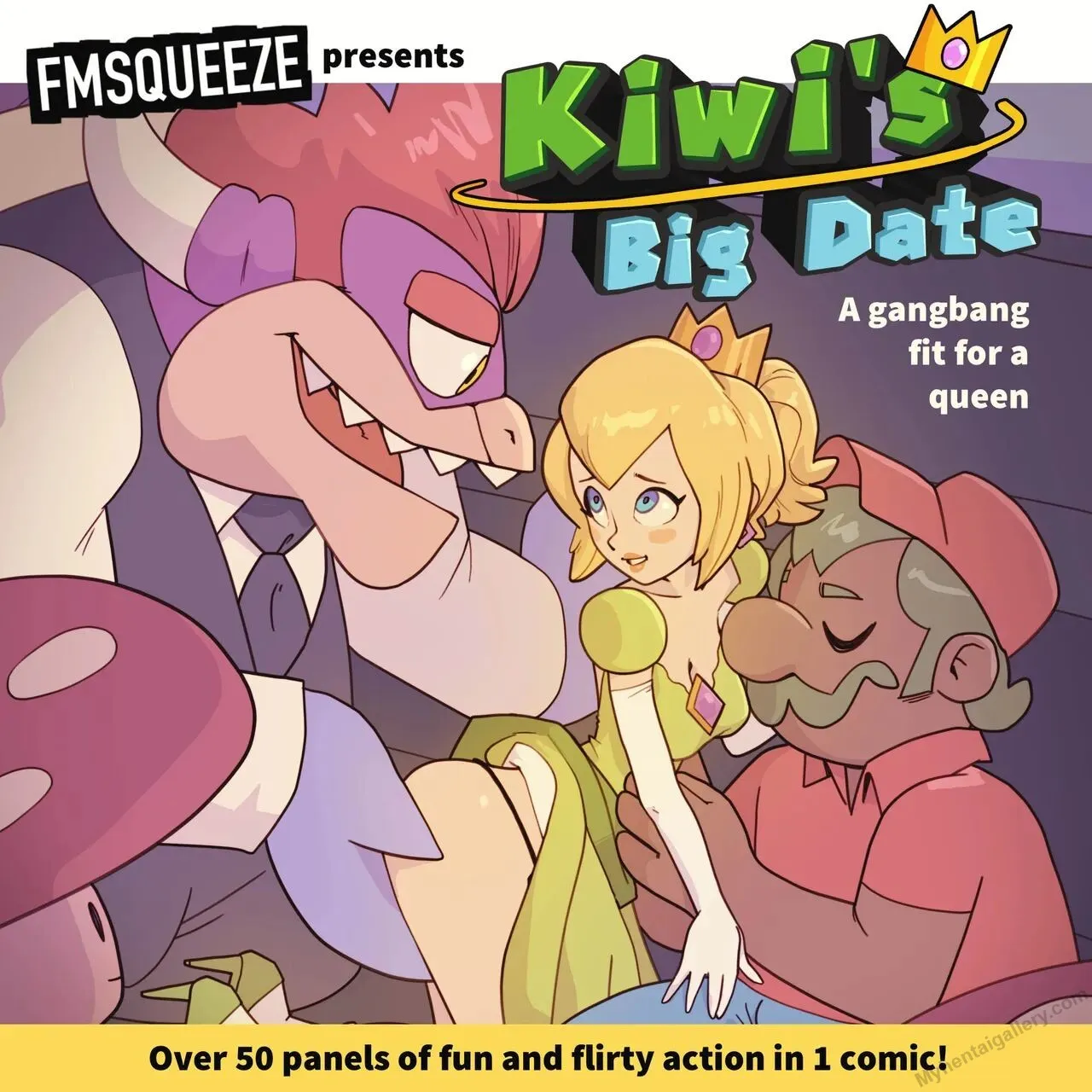 Kiwi's Big Date - A Gangbang Fit For A Queen porno comics
