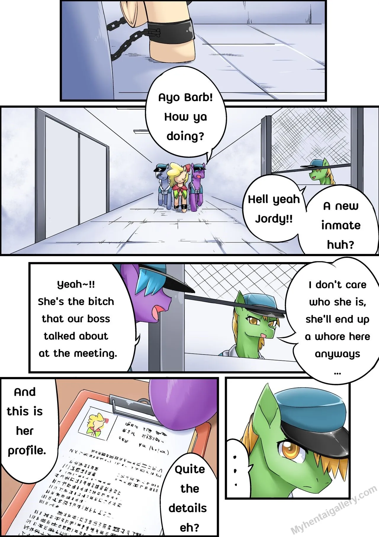 Banned From PonyTown porno comics Cover