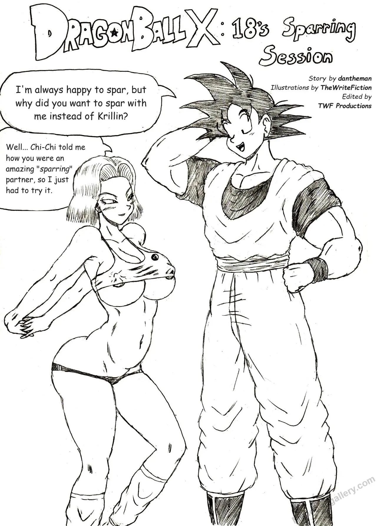 Dragon Ball X - 18's Sparring Session porno comics Cover