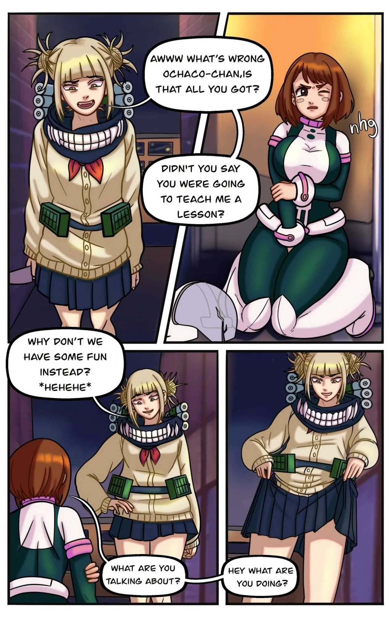 Toga x Ochako porno comics Cover