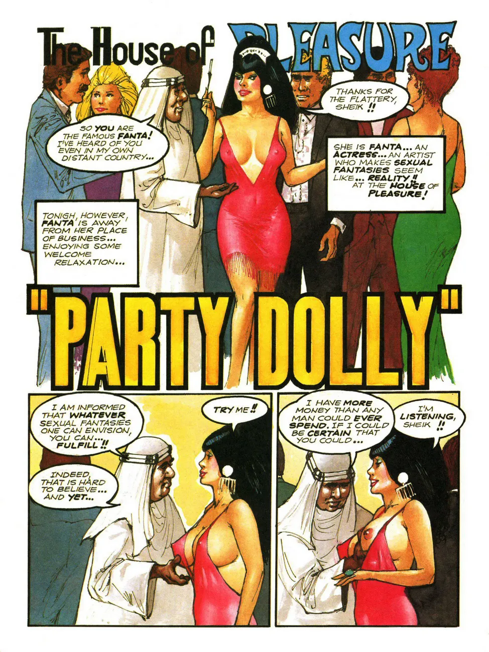 The House Of Pleasure - Party Dolly porno comics Cover