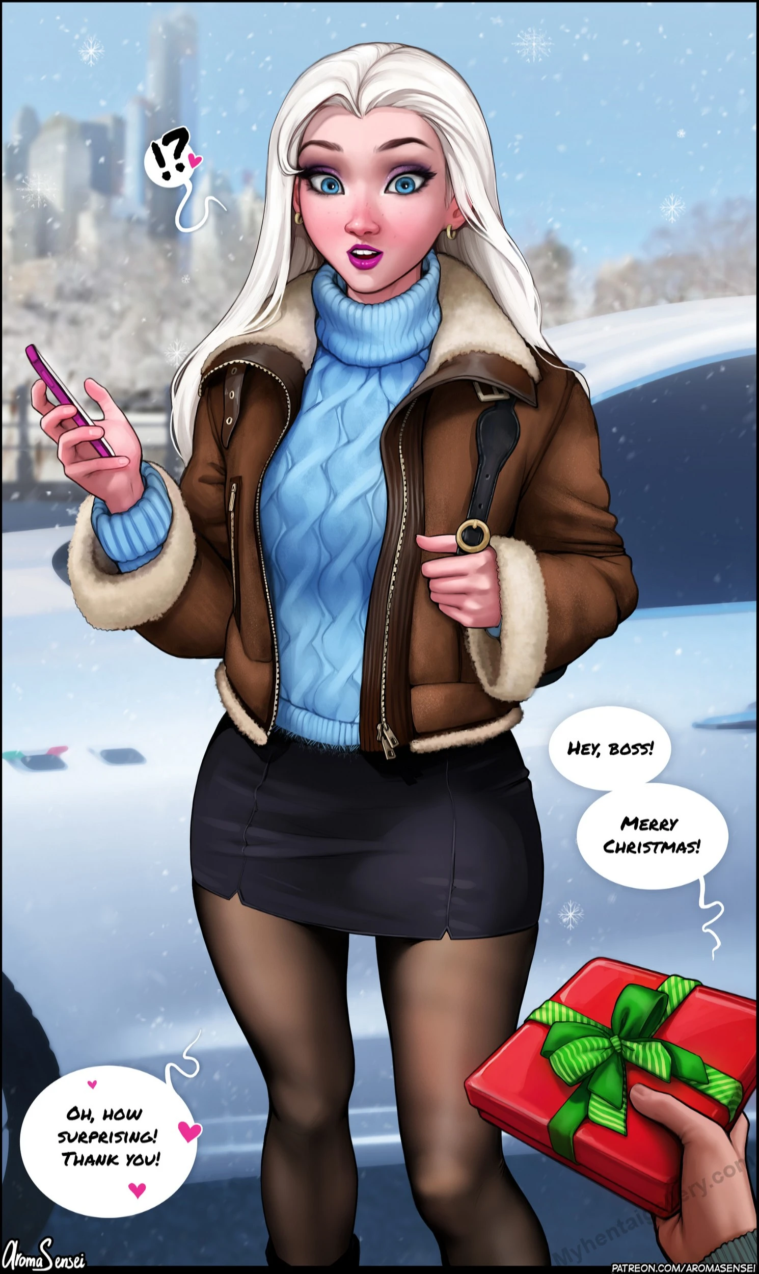 X-Mas Present For Elsa! porno comics