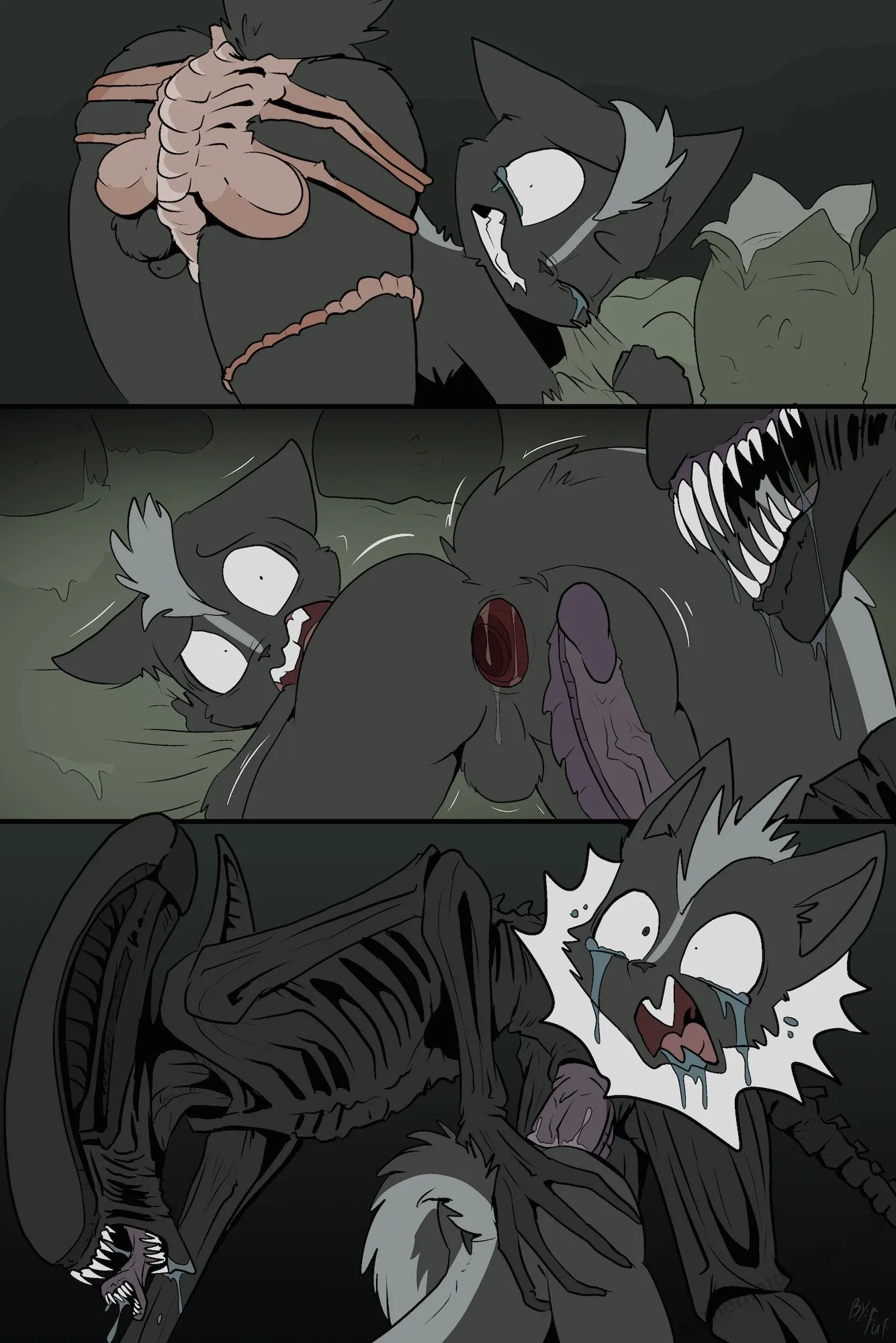 Skunk Cub's Alien Encounter porno comics