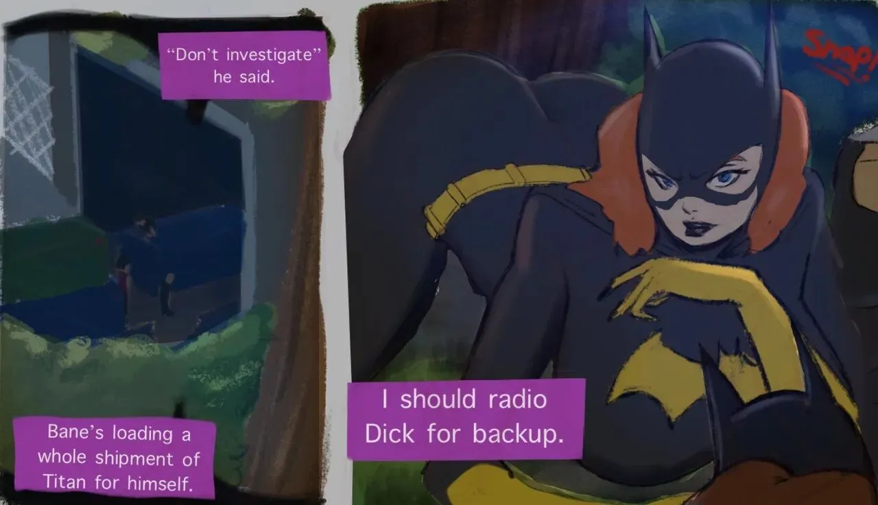 Bane Breaks Batgirl! porno comics