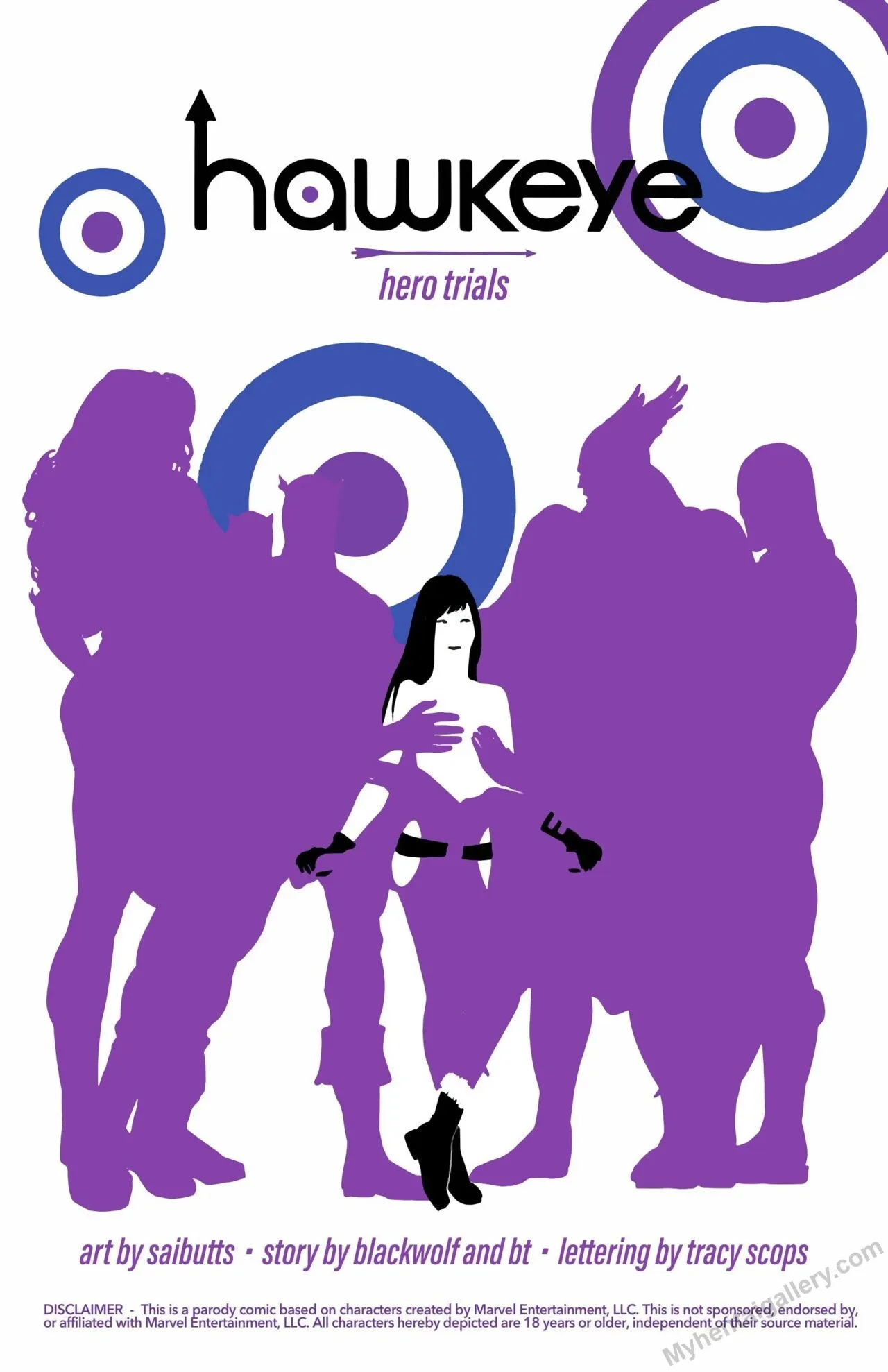 Hero Trials - Hawkeye porno comics Cover