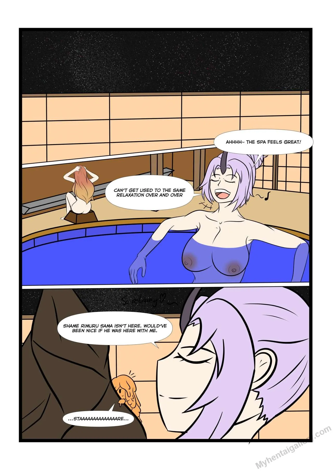 Luki And Rimuru's Spa Day porno comics