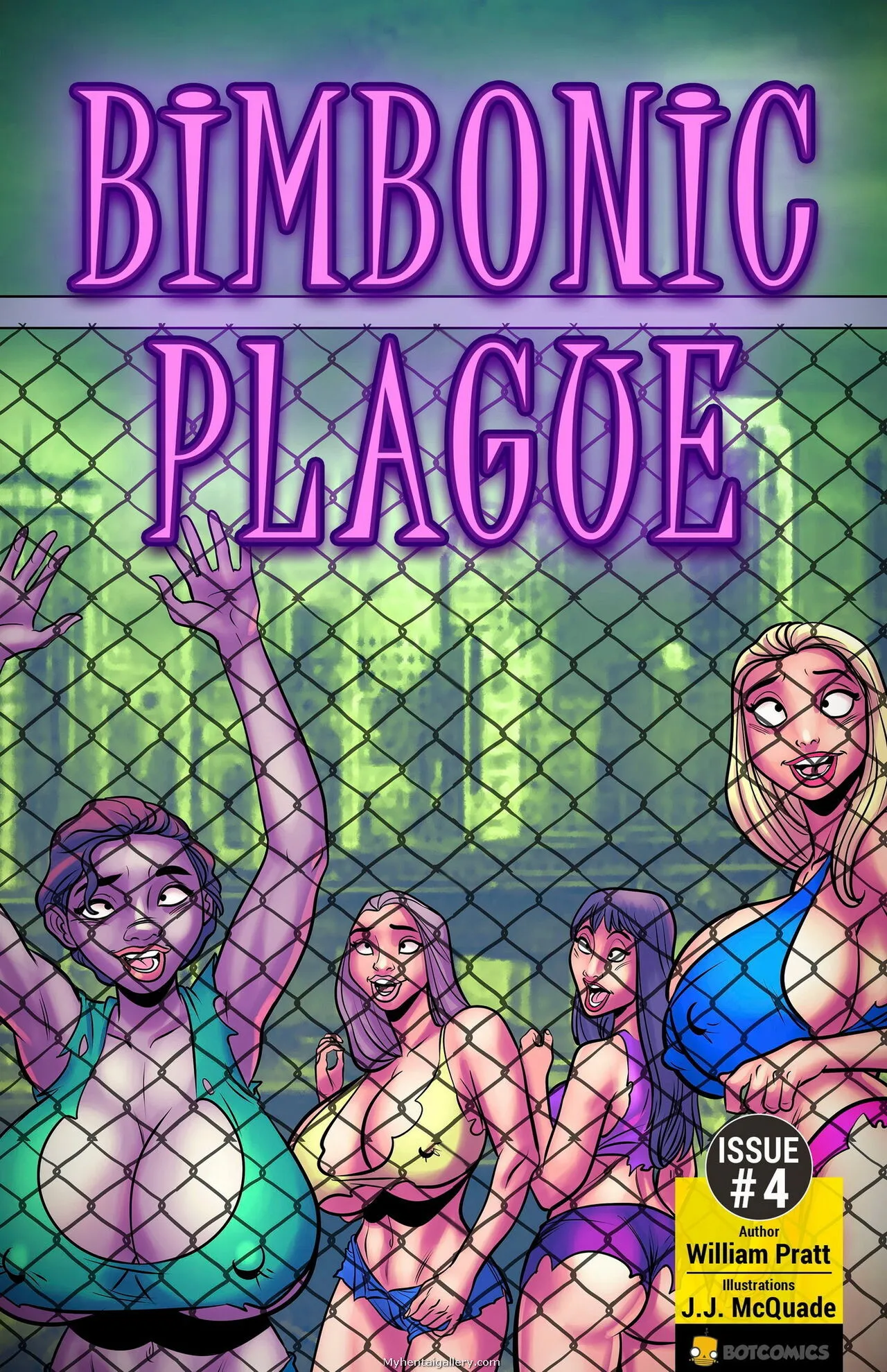Bimbonic Plague 4 porno comics Cover