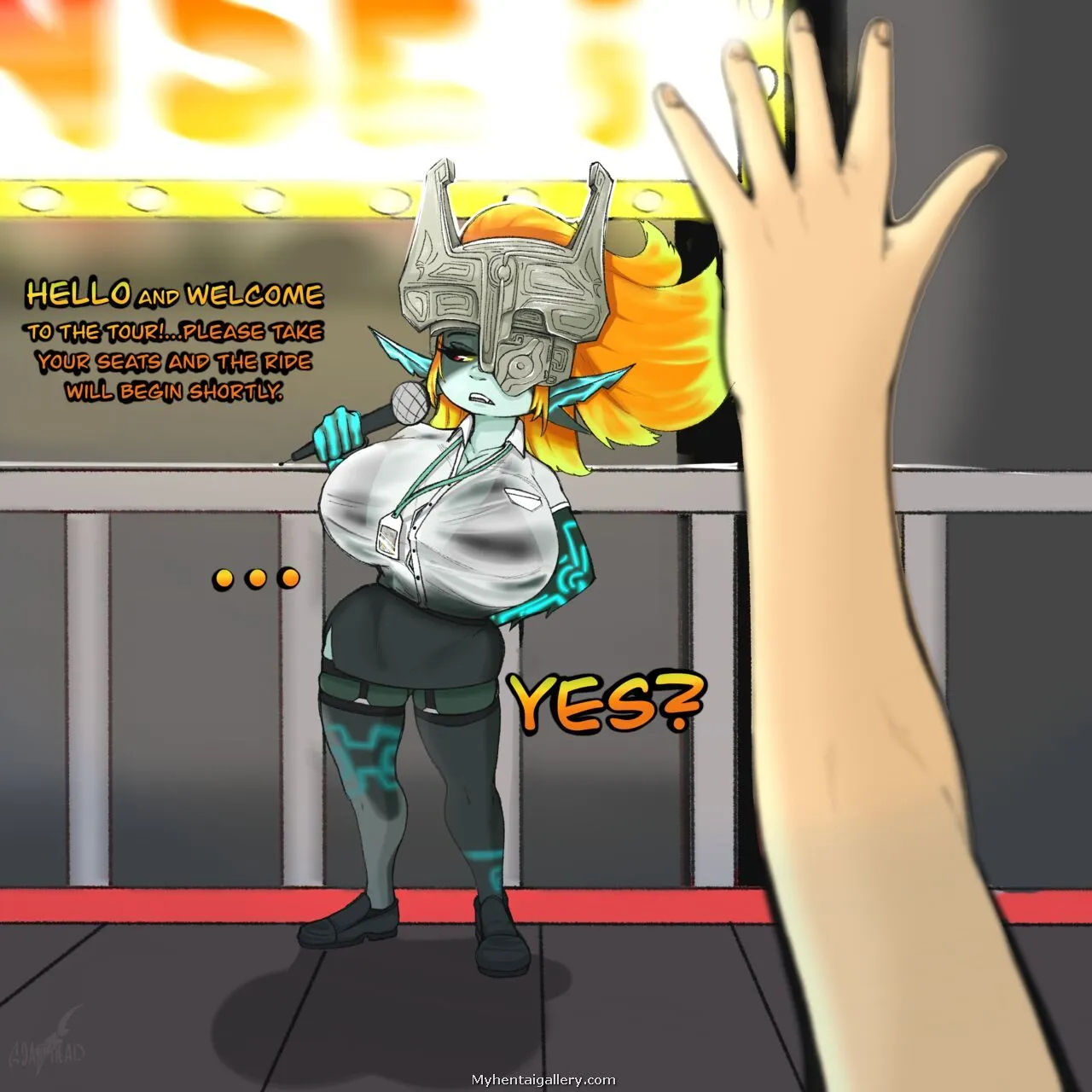 Midna's Travels - Midna's Bus Tour porno comics Cover